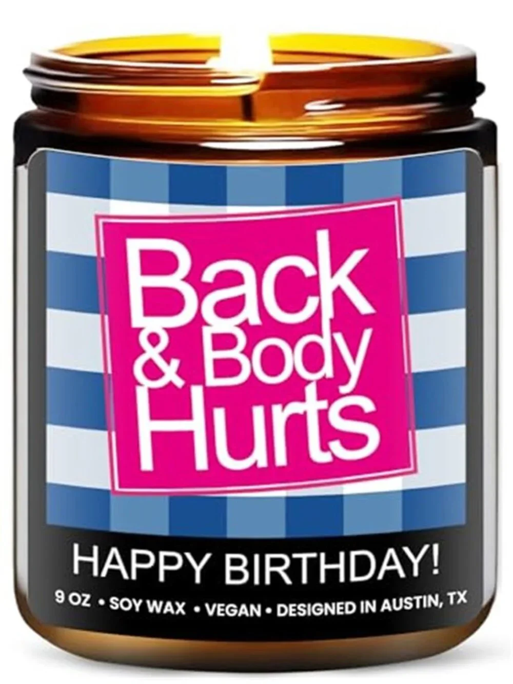 Funny Happy Birthday Candle, Unique Happy Birthday Gifts for Women and Men, Fun